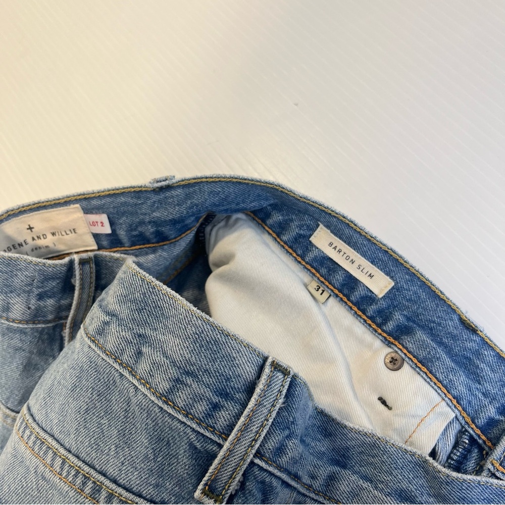 Imogene + Willie Barton Slim Light Wash Denim Jeans - Picture 4 of 5